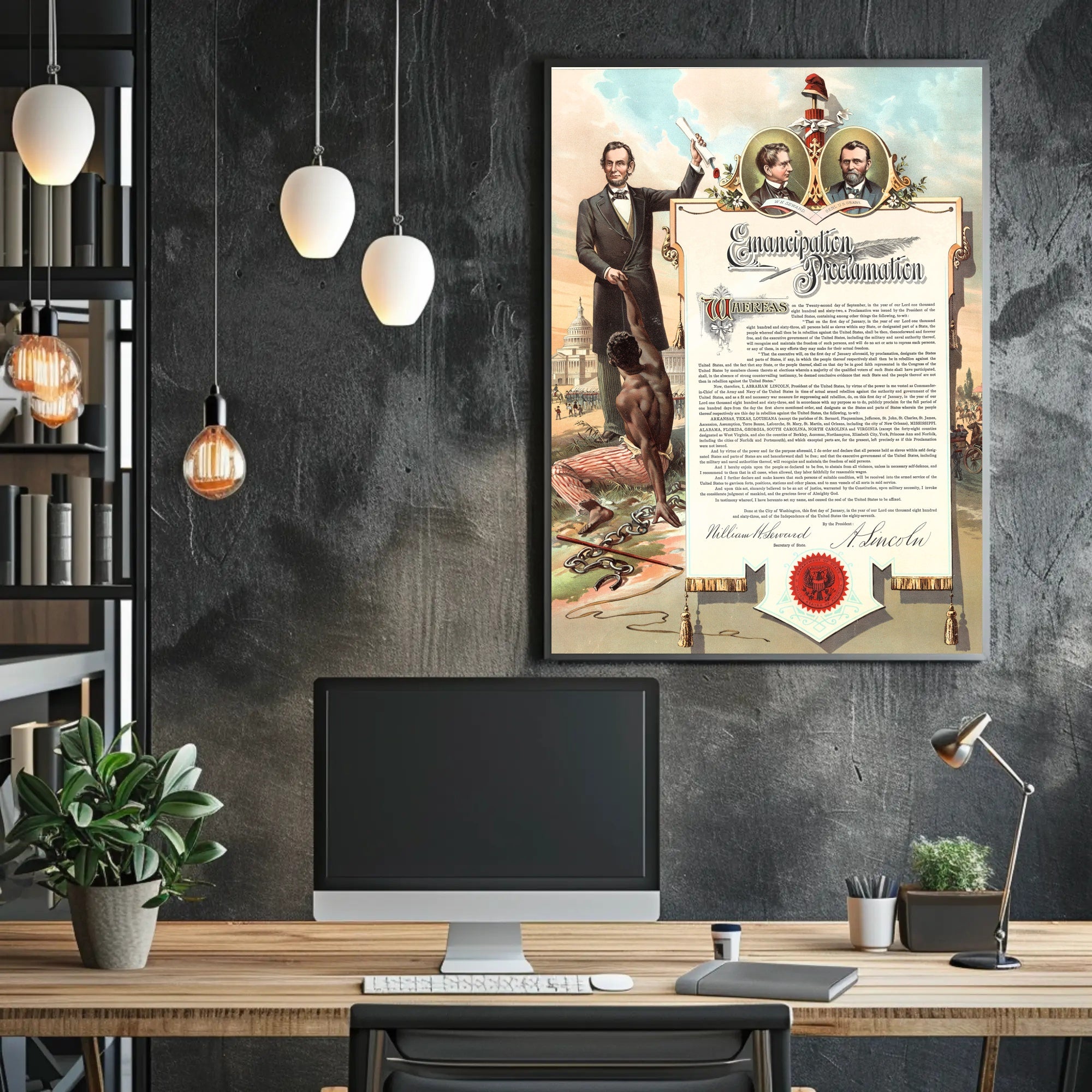 Abraham Lincoln Aged Close-Up Poster Artwork PosterGoat
