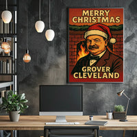 Grover Cleveland Christmas Cheer Poster