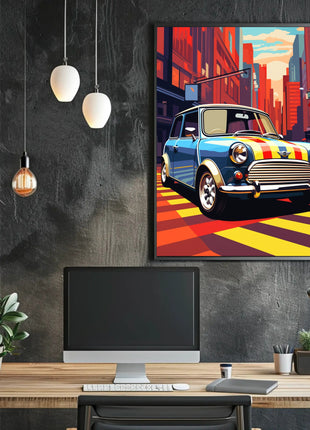Classic Car Vibrance Pop Culture Poster