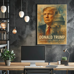 Trump Guardians Republic Patriotic Oil Painting Poster
