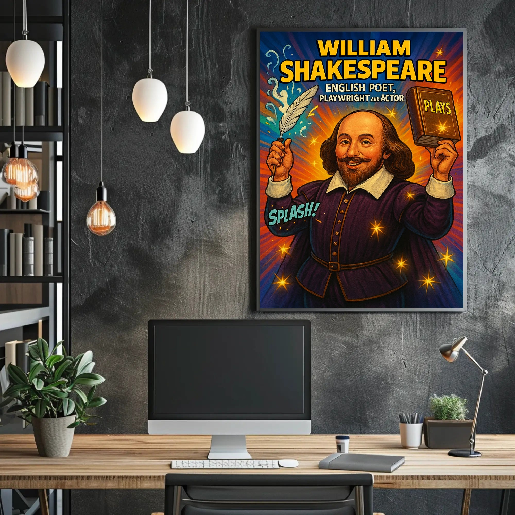 William Shakespeare – English Poet, Playwright, and Actor Poster PosterGoat