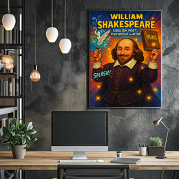 William Shakespeare – English Poet, Playwright, and Actor Poster PosterGoat