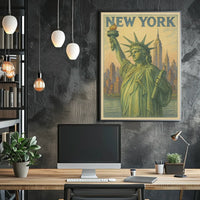 New York Poster Art Premium Museum Print For Living Rooms