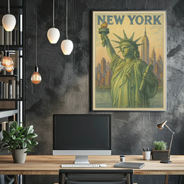 New York Poster Art Premium Museum Print For Living Rooms