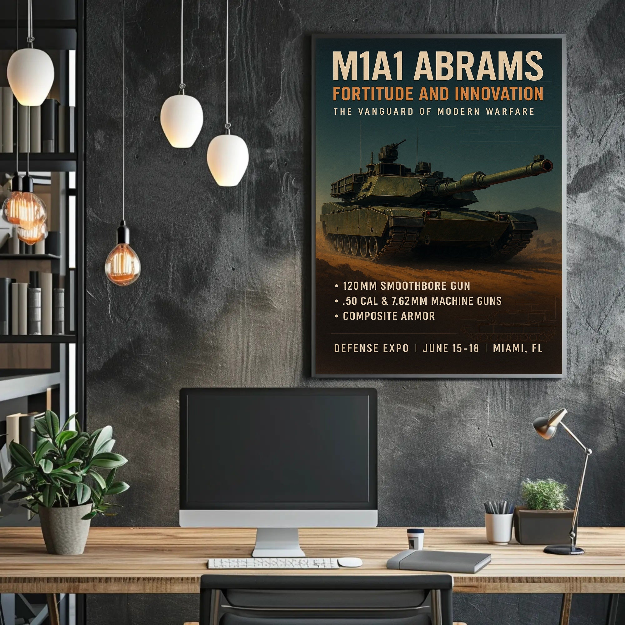M1A1 Abrams Fortitude and Innovation Poster