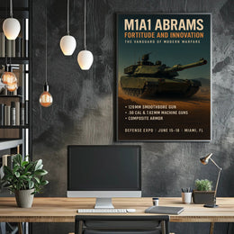 M1A1 Abrams Fortitude and Innovation Poster