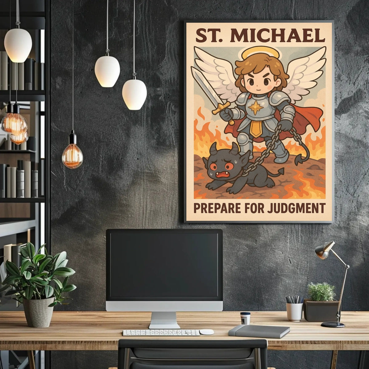 St. Michael Prepare For Judgment Poster
