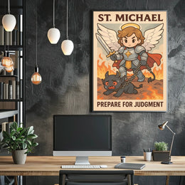 St. Michael Prepare For Judgment Poster