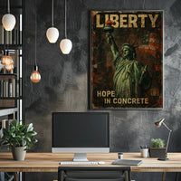 Statue of Liberty Vintage Art Political or Propaganda Poster PosterGoat