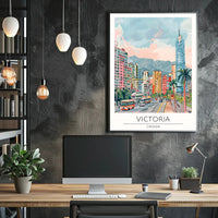 Vibrant Victoria Poster PosterGoat