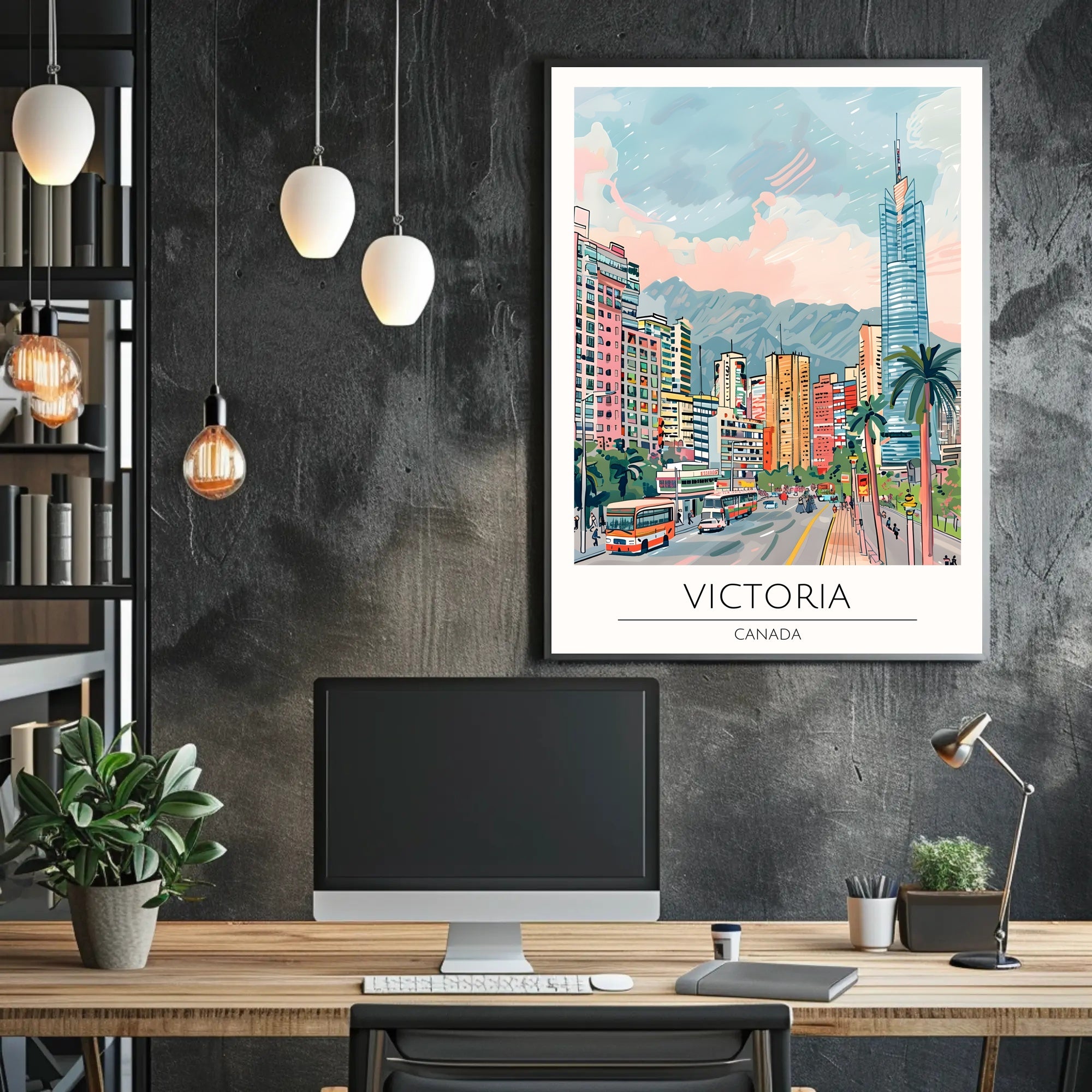 Vibrant Victoria Poster PosterGoat