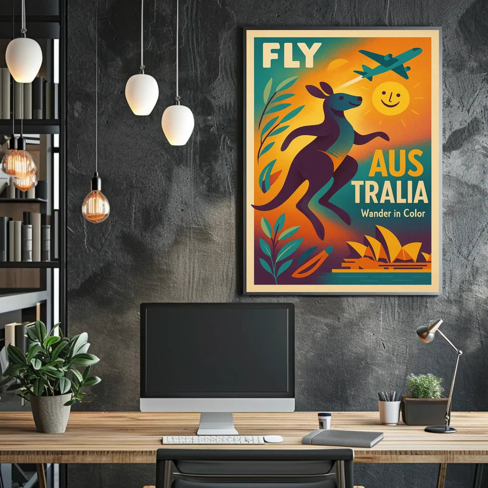Explore Australia's Vibrant Beauty Travel Poster PosterGoat