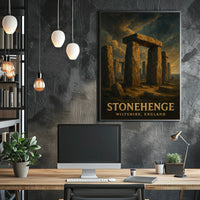 Stonehenge Wiltshire England Photography Wanderlust Poster