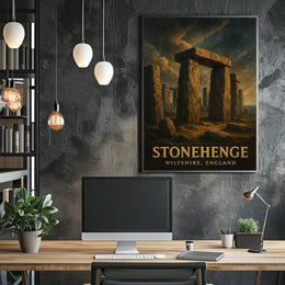 Stonehenge Wiltshire England Photography Wanderlust Poster
