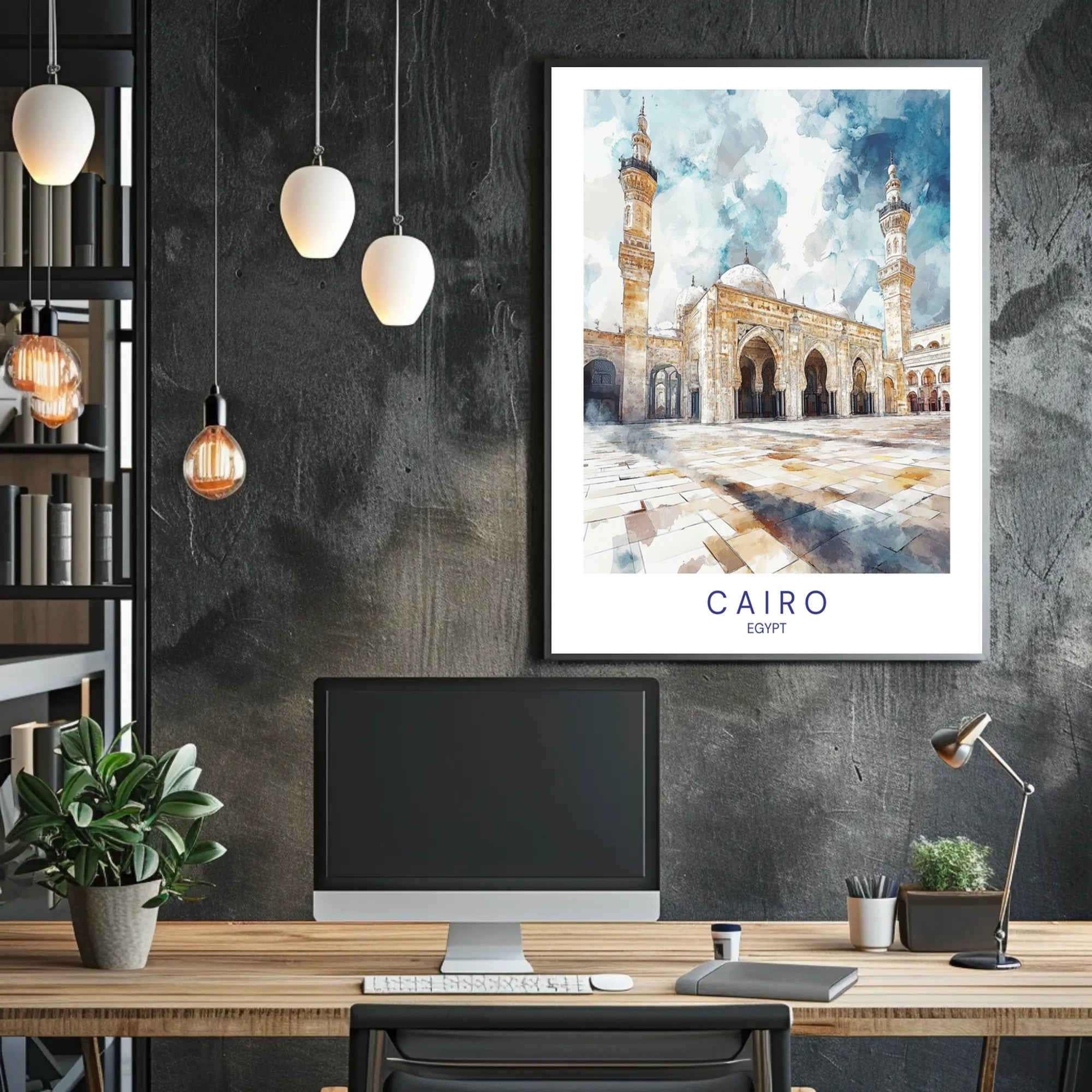 Cairo Architectural Splendor Poster PosterGoat