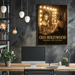 Old Hollywood Behind the Scenes Poster PosterGoat