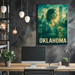 Oklahoma A Modern Reflection Poster