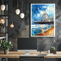 Santa Monica Pier Poster PosterGoat