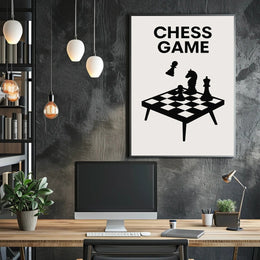 Chess Game Poster PosterGoat