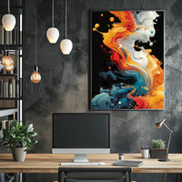 Abstract Color Symphony Abstract Poster