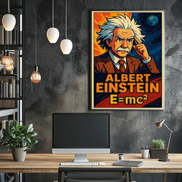Albert Einstein EMc² Poster