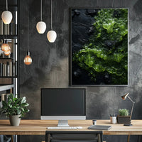 Abstract Green Texture Abstract Poster