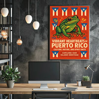 Vibrant Heartbeats of Puerto Rico Poster