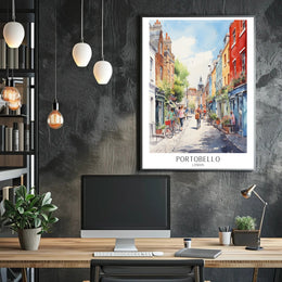 Portobello in London Poster PosterGoat