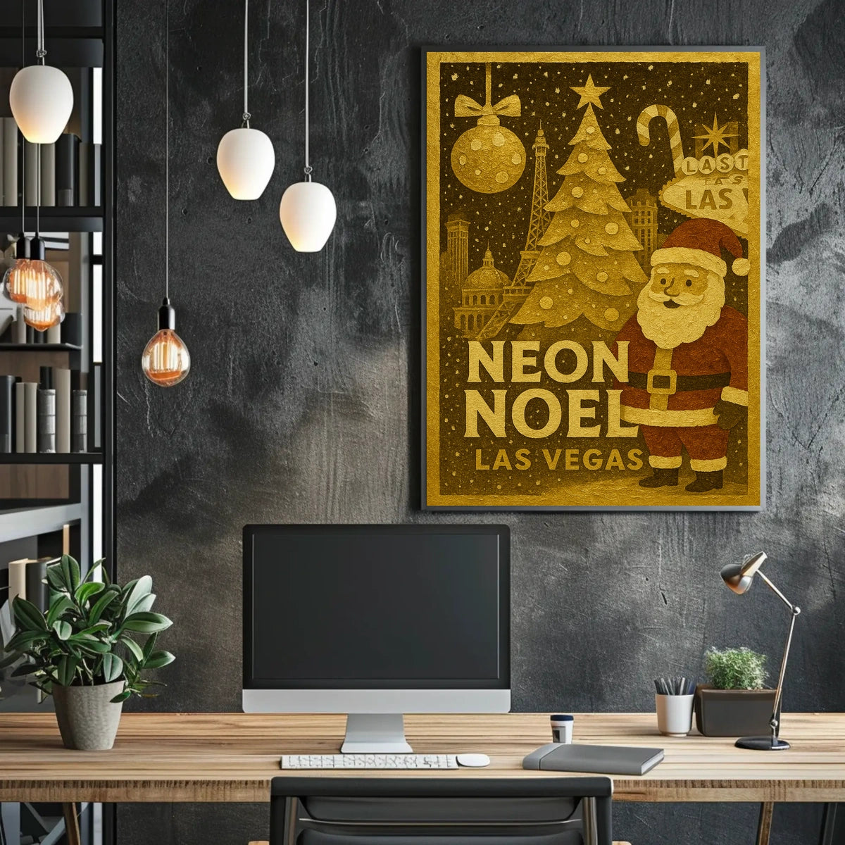 Neon Noel In Las Vegas Poster