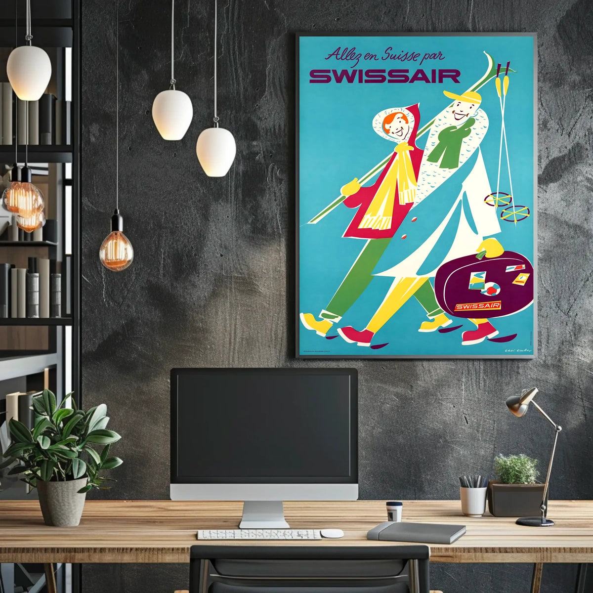 Swissair Travel Poster