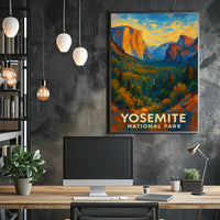 Yosemite National Park Poster Wall Art Print 18x24 Inches