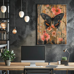 Butterfly and Blossoms Poster PosterGoat
