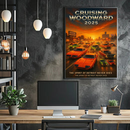 Cruising Woodward 2025 Poster PosterGoat