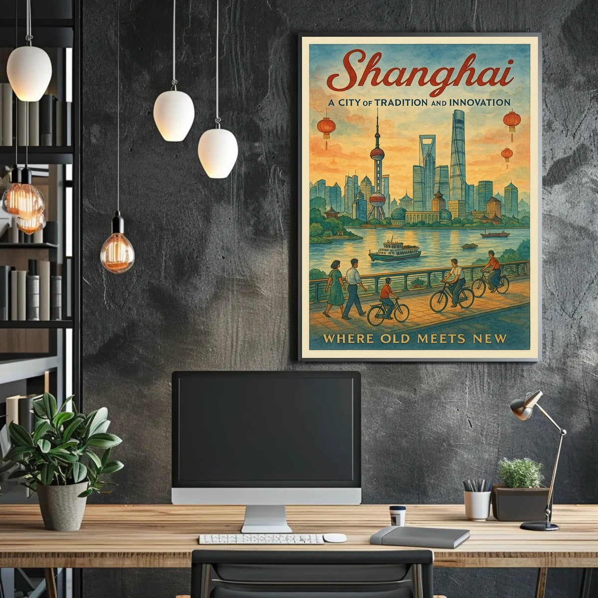 Shanghai A City of Tradition and Innovation Poster
