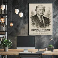 Trump 47th President Patriotic Photography Realism Poster