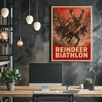 Reindeer Biathlon Extravaganza Poster