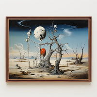 Surreal Dreamscape with Floating Spheres Fantasy or Mythology Poster