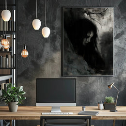 Mystical Gothic Figure in Dark Artistic Poster PosterGoat