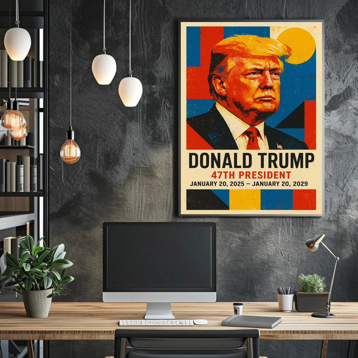 Trump Visionary Leader Pop Art Patriotic Poster