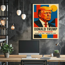 Trump Visionary Leader Pop Art Patriotic Poster
