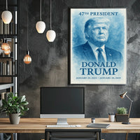 Trump Visionary Horizon Watercolor Patriot Poster