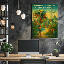 Brazil's Essence Captured: A Cultural or Heritage Poster