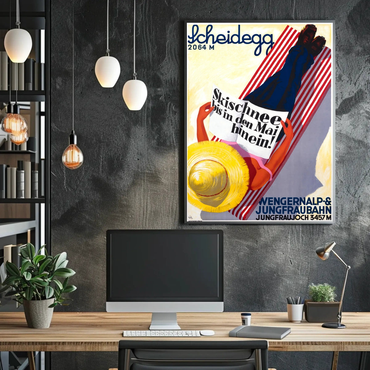 Scheidegg Ski Resort Promotion Poster