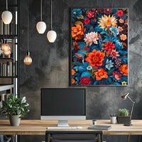 Vibrant Floral Symphony William Morris Art Poster