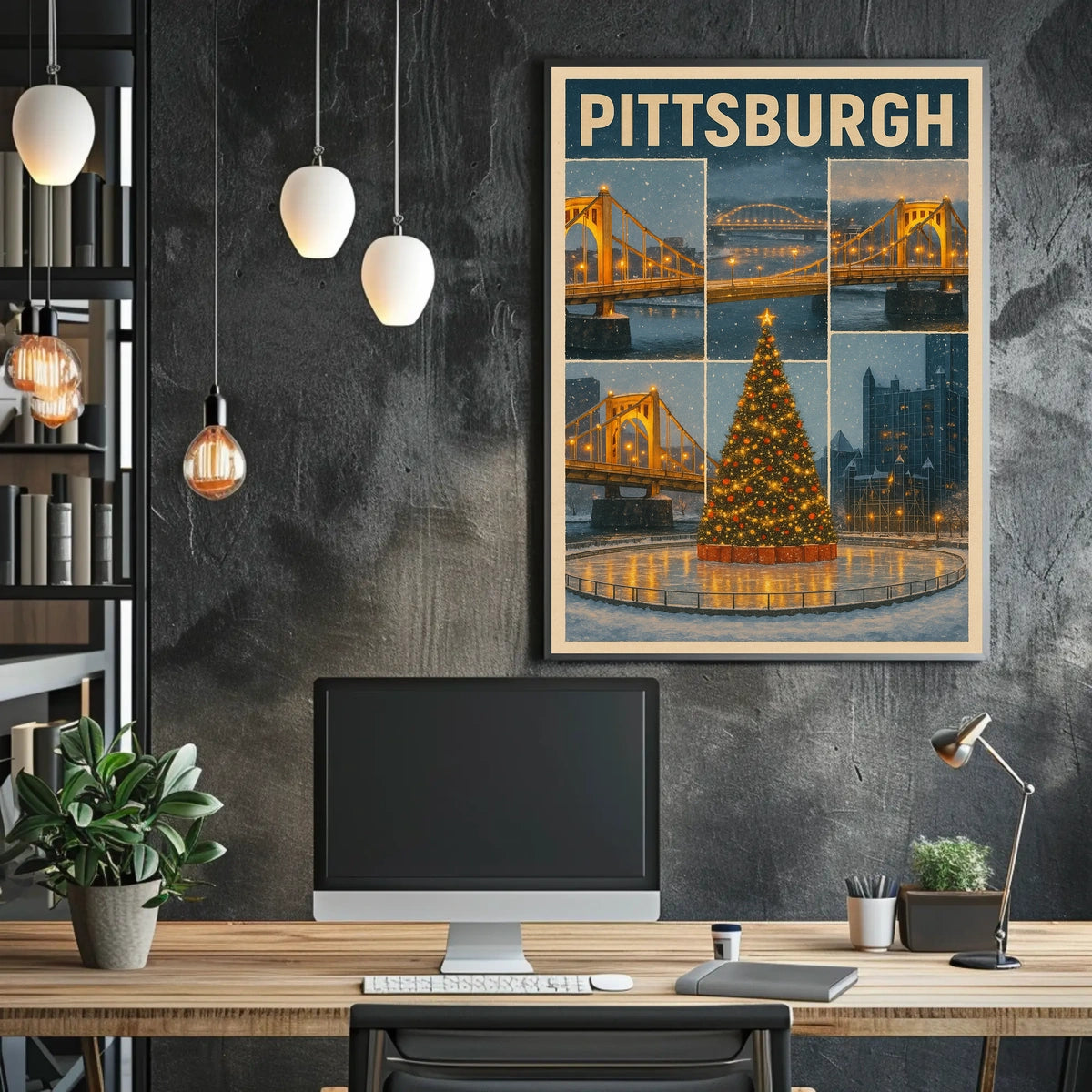 Winter In Pittsburgh Poster