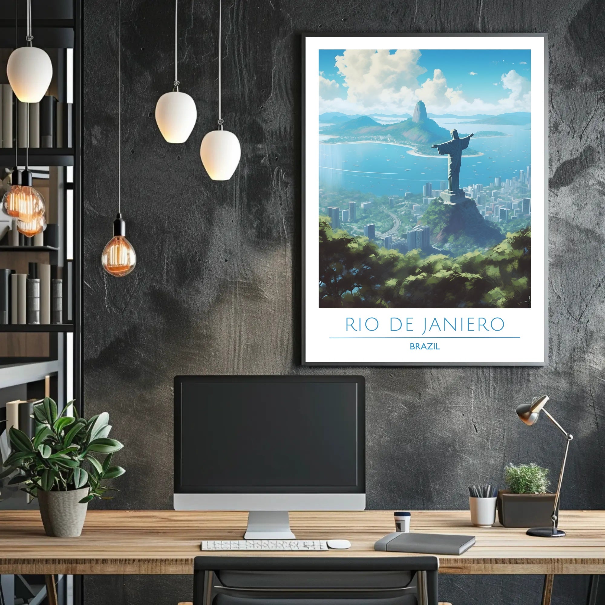 Rio de Janeiro Christ the Redeemer Travel Poster