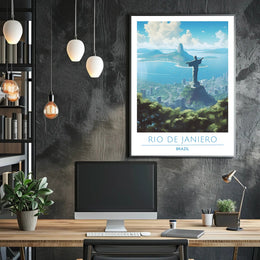 Rio de Janeiro Christ the Redeemer Travel Poster