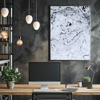 Winter Landscape From Above Poster