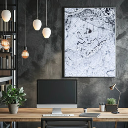 Winter Landscape From Above Poster