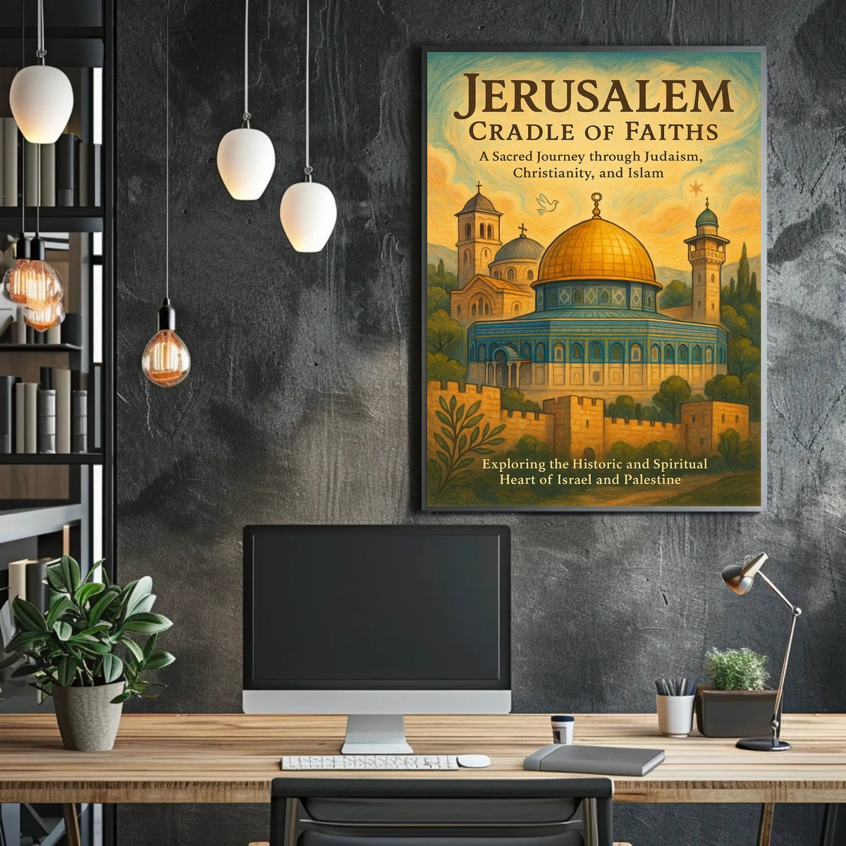 Jerusalem Cradle of Faiths Poster